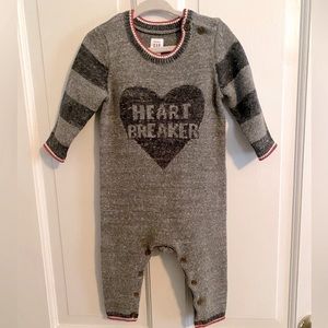 Valentine’s Day Sweater Heart Breaker One Piece Jumper - Baby Gap